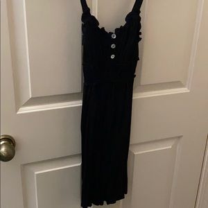Simple Black Cotton Sundress